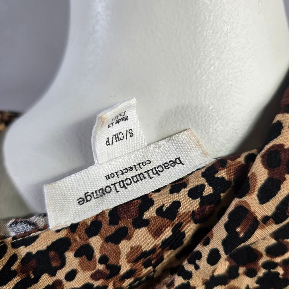 beachlunchlounge Leopard Button Down Shirt R15 - Picture 4 of 4